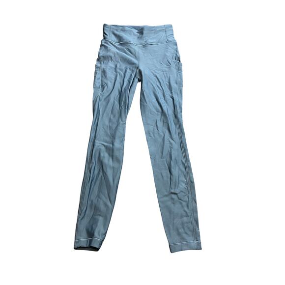 Lululemon Flurry Up Super High-Rise Tight 25" Petrol‎ Blue Womens Size 8 LW5CC6S - Picture 2 of 10
